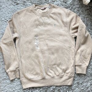 Izod Men's Crewneck Sweatshirt in Light Beige